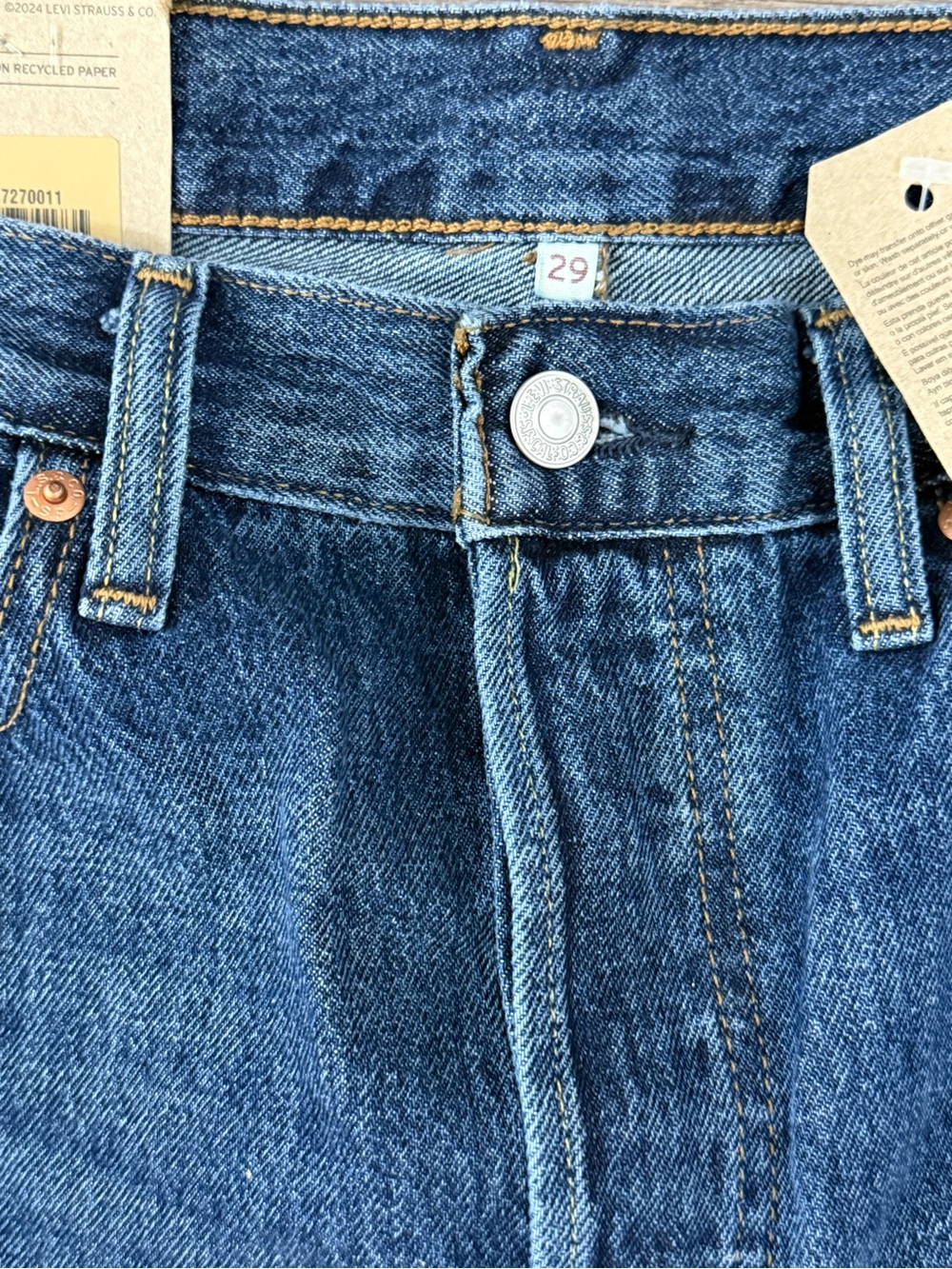 Levi’s Iconic Long Denim Maxi Skirt 29 - Picture 3 of 11